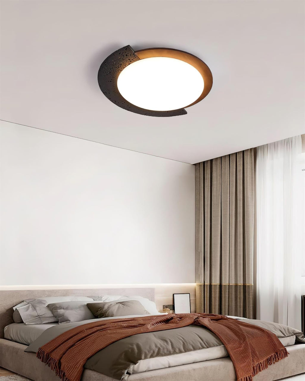 Ritta Plafonnier Ovale LED Travertin - Neutralighting