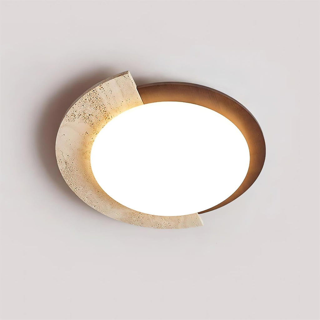 Ritta Plafonnier Ovale LED Travertin - Neutralighting