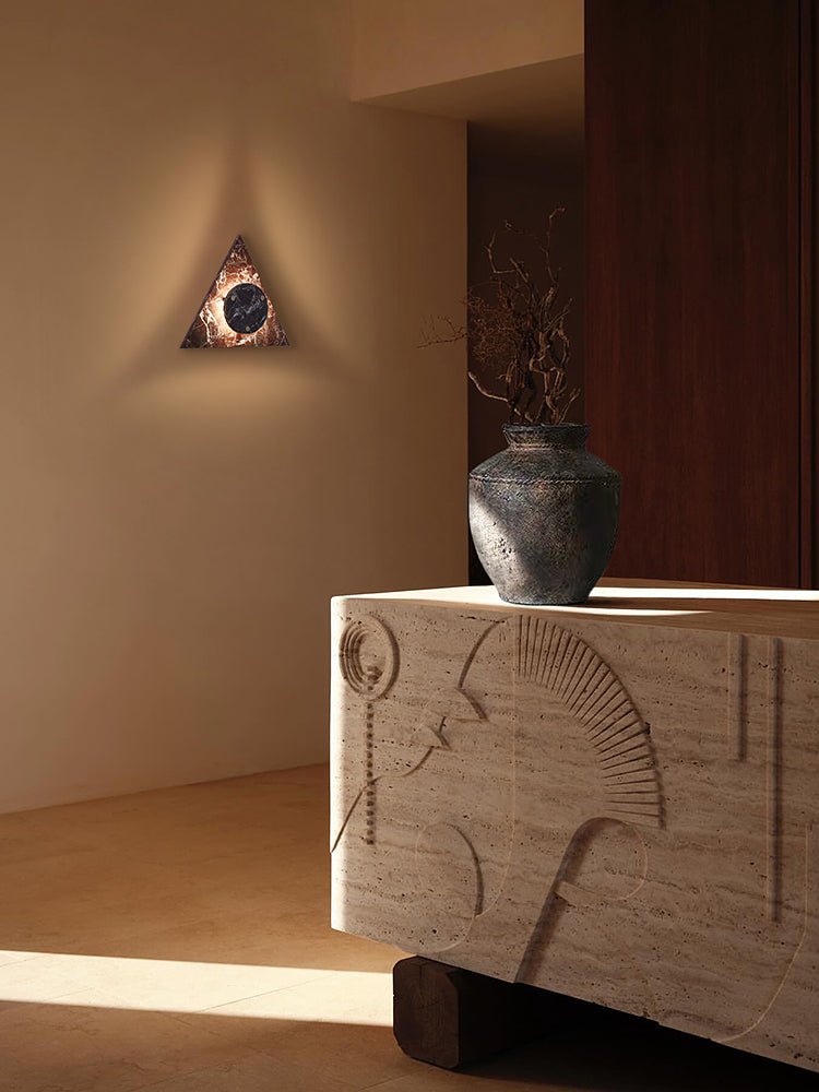 Pyramid Applique Murale Rustique en Marbre - Neutralighting