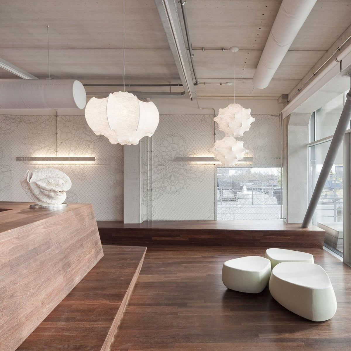 Lotus Lampe Suspendue Minimaliste en Soie - Neutralighting