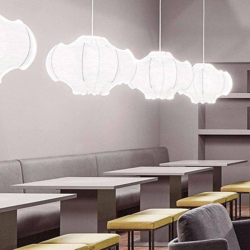 Lotus Lampe Suspendue Minimaliste en Soie - Neutralighting
