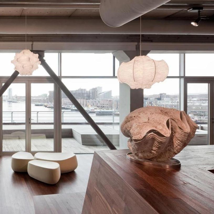 Lotus Lampe Suspendue Minimaliste en Soie - Neutralighting