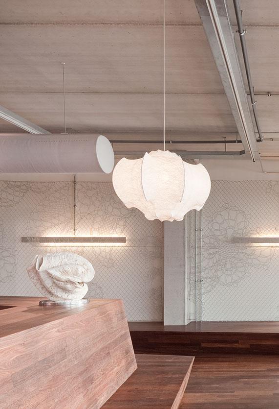 Lotus Lampe Suspendue Minimaliste en Soie - Neutralighting