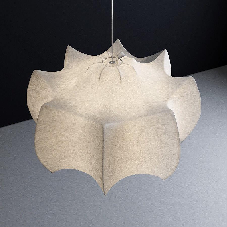Lotus Lampe Suspendue Minimaliste en Soie - Neutralighting
