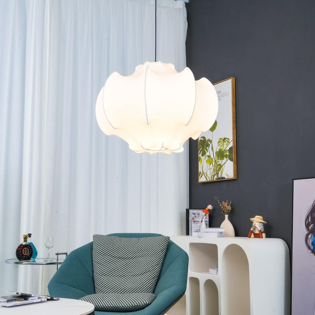 Lotus Lampe Suspendue Minimaliste en Soie - Neutralighting