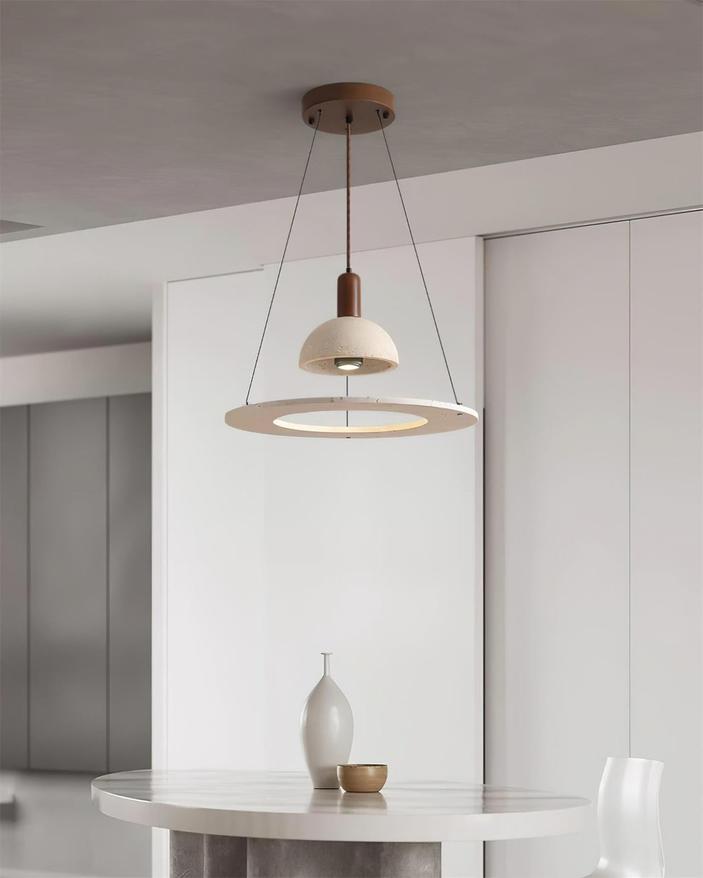 Ritta Lampe Pendante Moderne en Travertin - Neutralighting