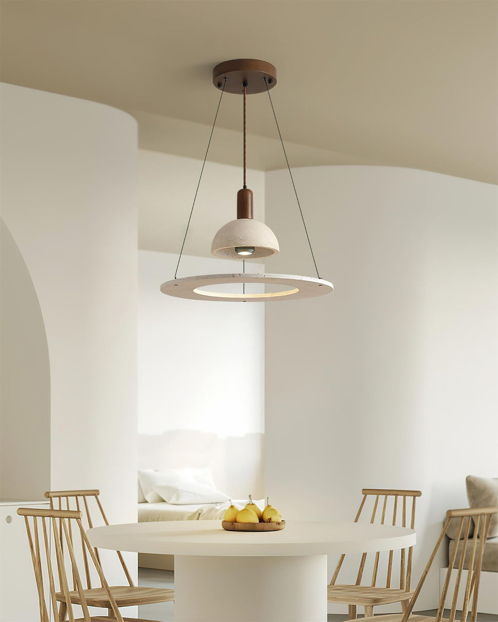 Ritta Lampe Pendante Moderne en Travertin - Neutralighting