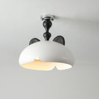 Cat Plafonnier Dôme Brillant Oreilles en Bois - Neutralighting