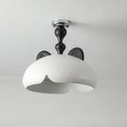 Cat Plafonnier Dôme Brillant Oreilles en Bois - Neutralighting