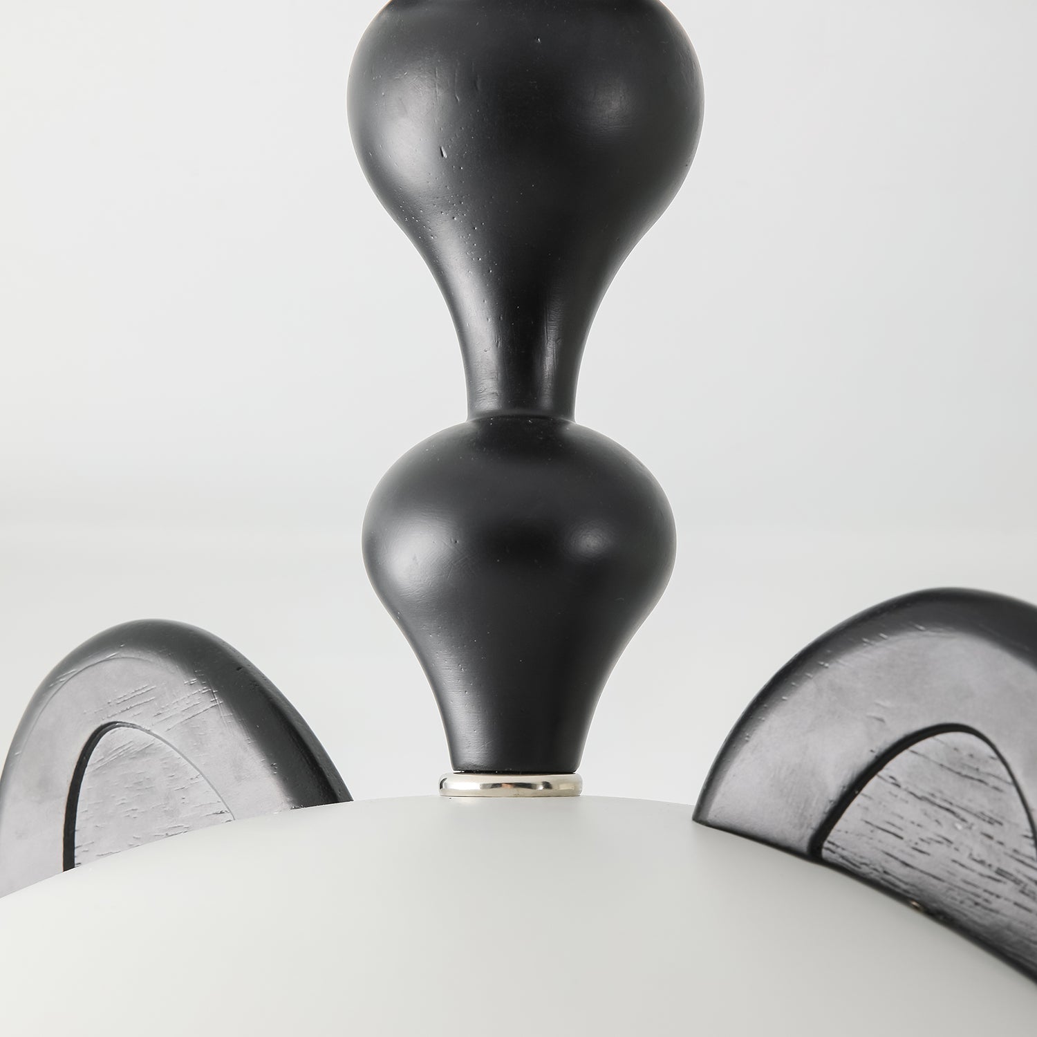 Cat Plafonnier Dôme Brillant Oreilles en Bois - Neutralighting