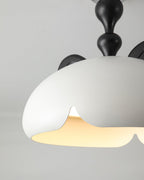 Cat Plafonnier Dôme Brillant Oreilles en Bois - Neutralighting