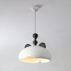 Cat Suspension Lampe Dôme Brillant Oreilles en Bois - Neutralighting