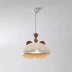Cat Suspension Lampe Dôme Brillant Oreilles en Bois - Neutralighting