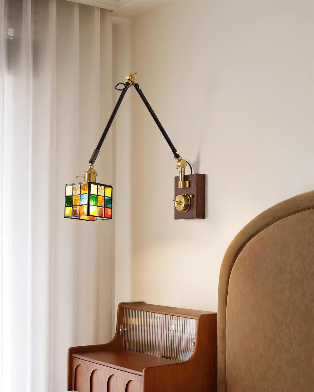 Tiffany Applique Mosaïque Bois - Neutralighting