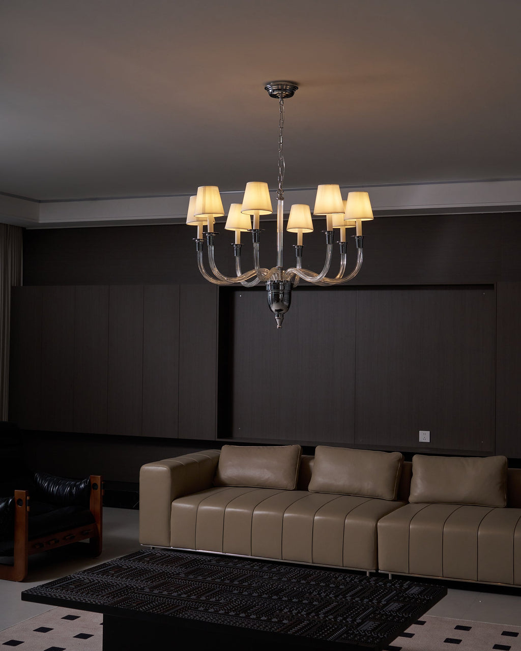 Syvinor Lustre Postmoderne Luxe Cristal Tissu - Neutralighting