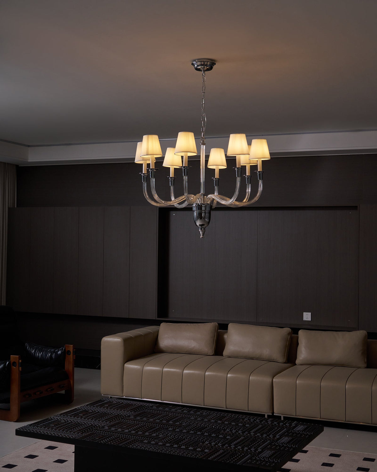 Syvinor Lustre Postmoderne Luxe Cristal Tissu - Neutralighting