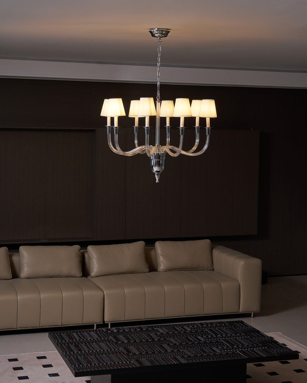 Syvinor Lustre Postmoderne Luxe Cristal Tissu - Neutralighting