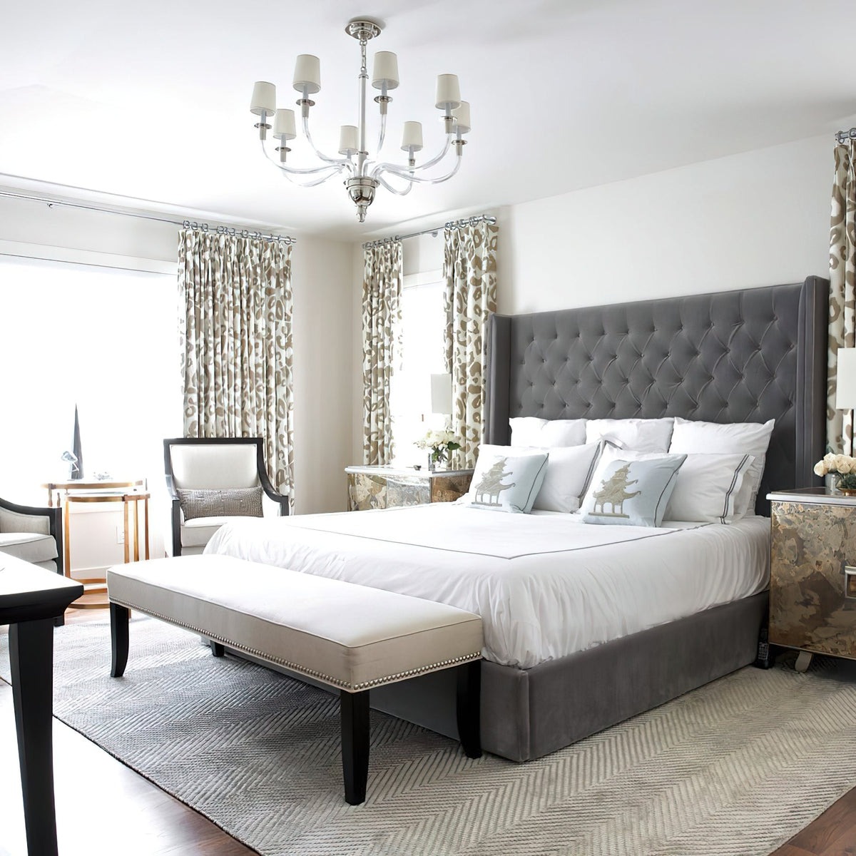 Syvinor Lustre Postmoderne Luxe Cristal Tissu - Neutralighting