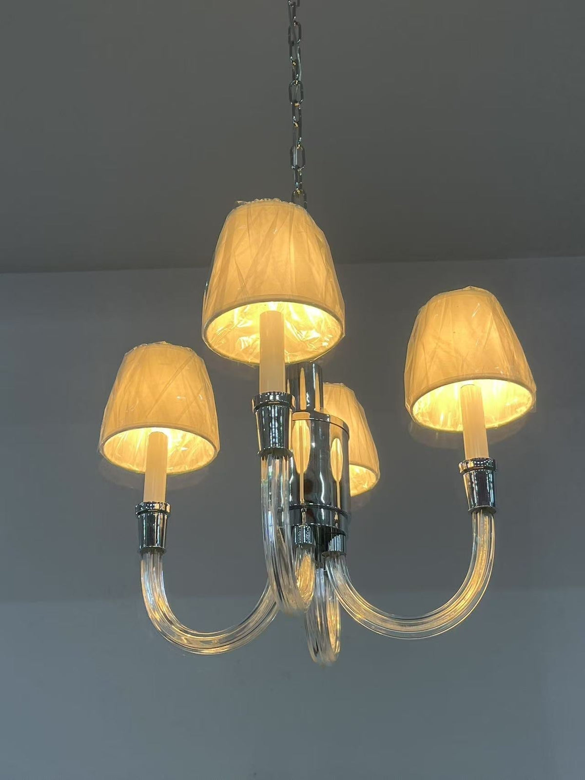 Syvinor Lustre Postmoderne Luxe Cristal Tissu - Neutralighting