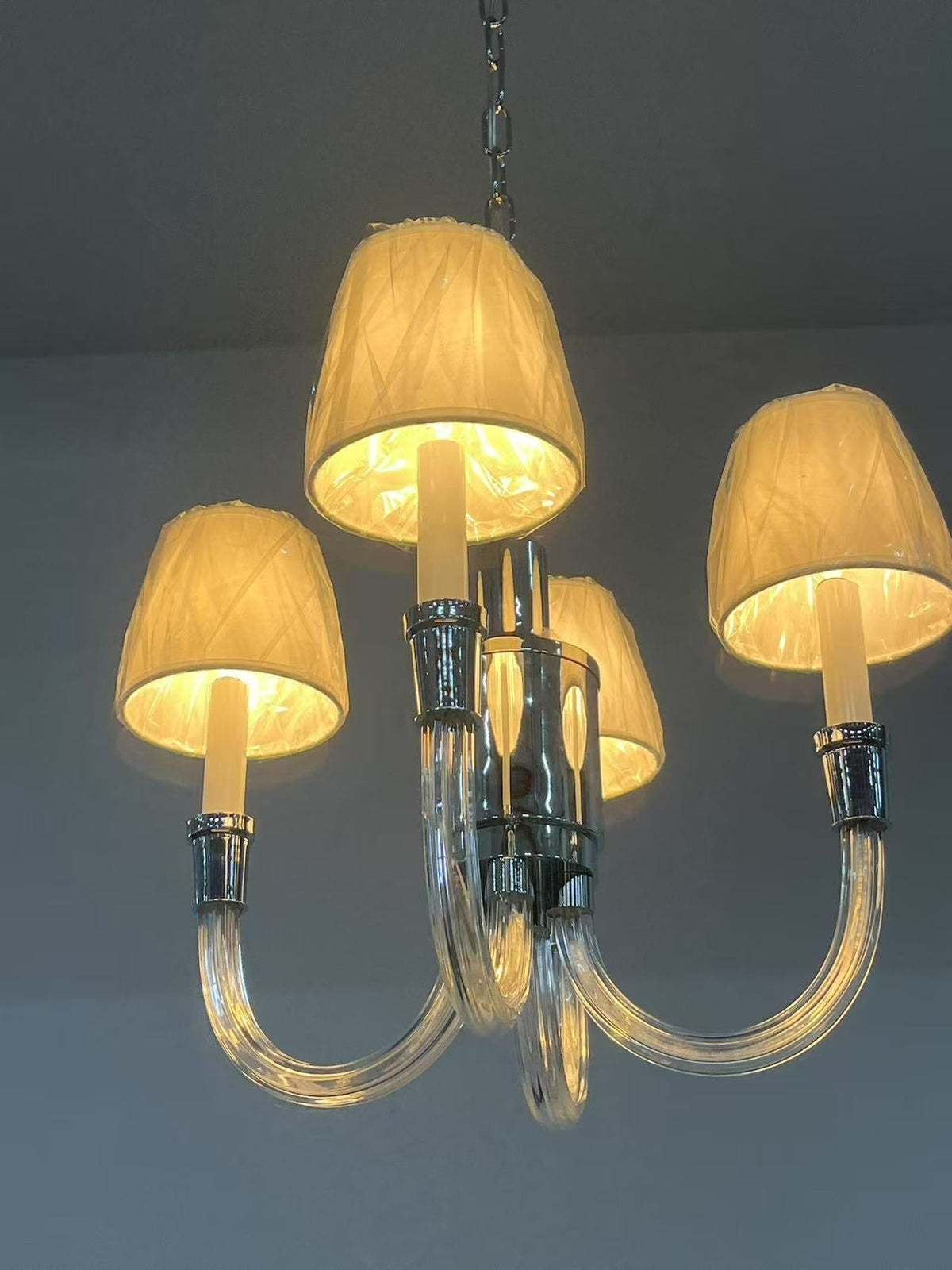 Syvinor Lustre Postmoderne Luxe Cristal Tissu - Neutralighting