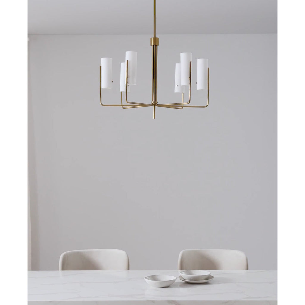 Ivraeus Lustre Vintage Industriel Laiton Verre - Neutralighting