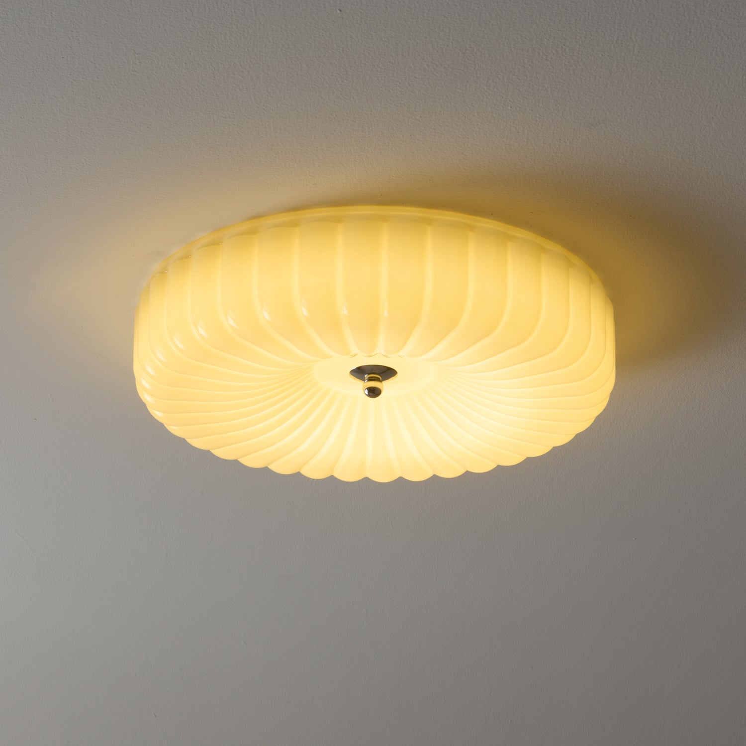 Lyvelus Plafonnier Verre Ondulé Art Nordique - Neutralighting