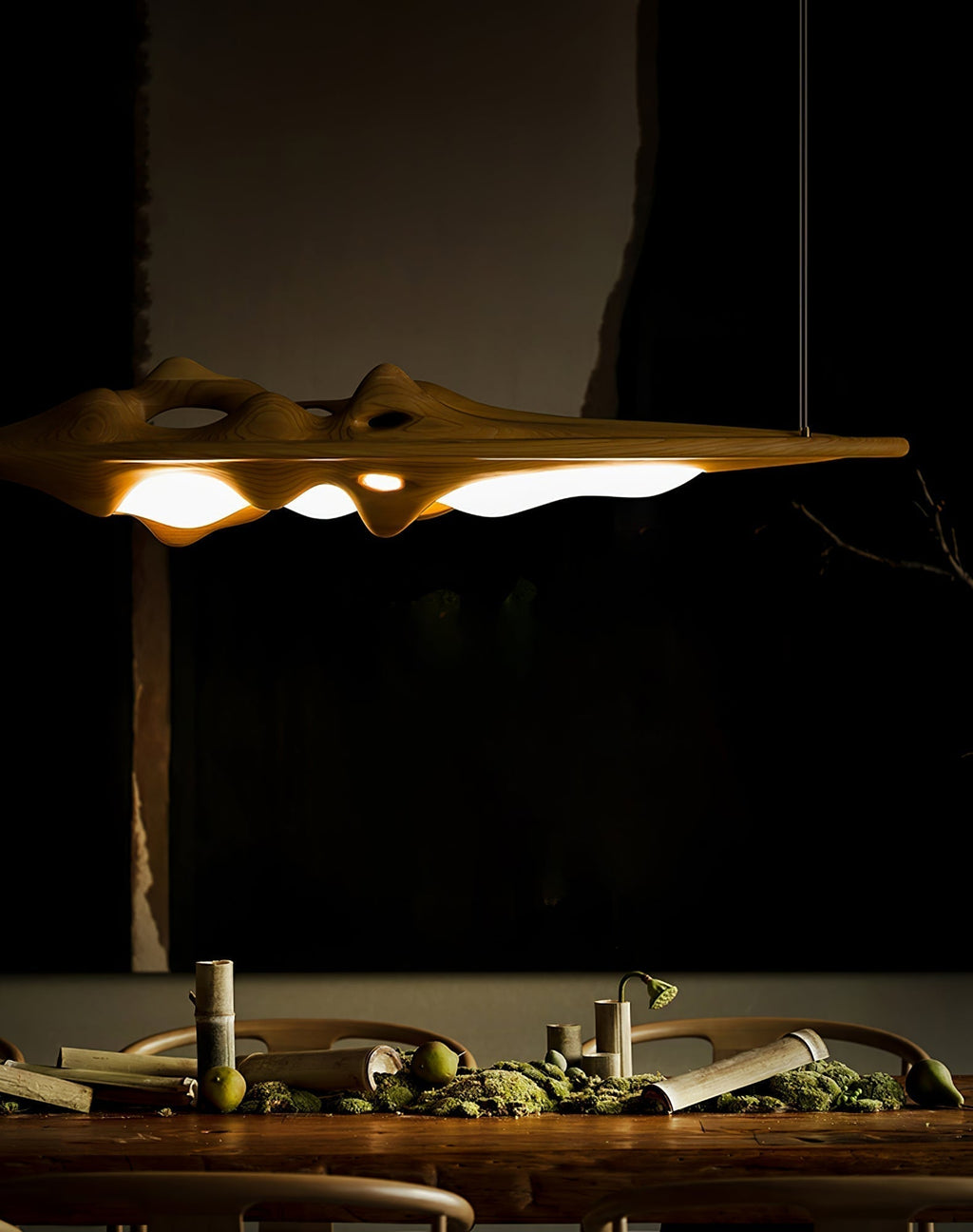 Ulsorira Lampe Suspendue en Bois Topographique - Neutralighting
