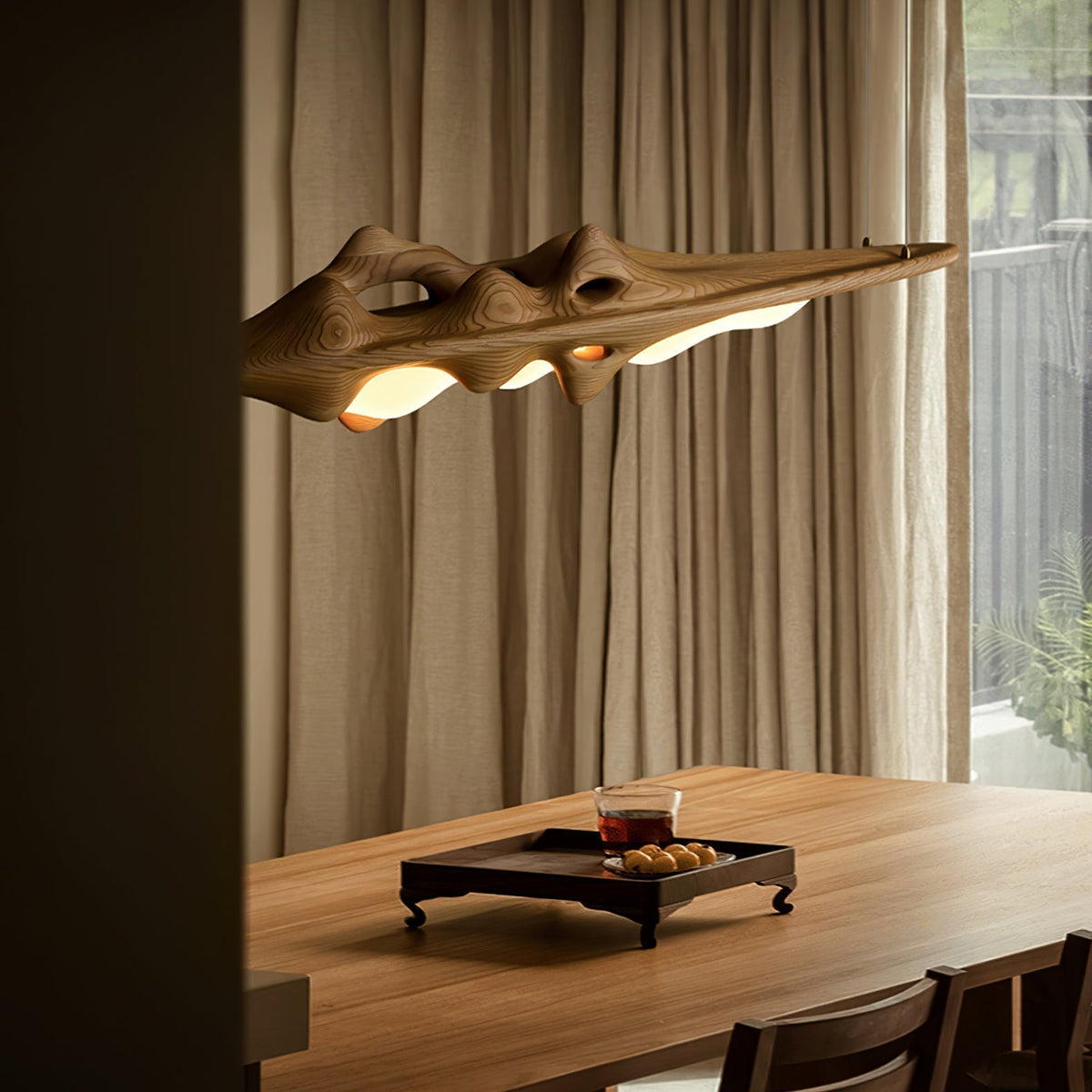 Ulsorira Lampe Suspendue en Bois Topographique - Neutralighting