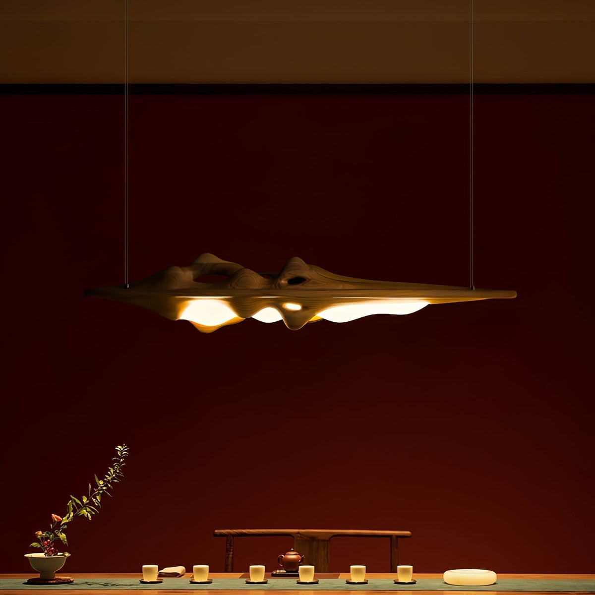 Ulsorira Lampe Suspendue en Bois Topographique - Neutralighting