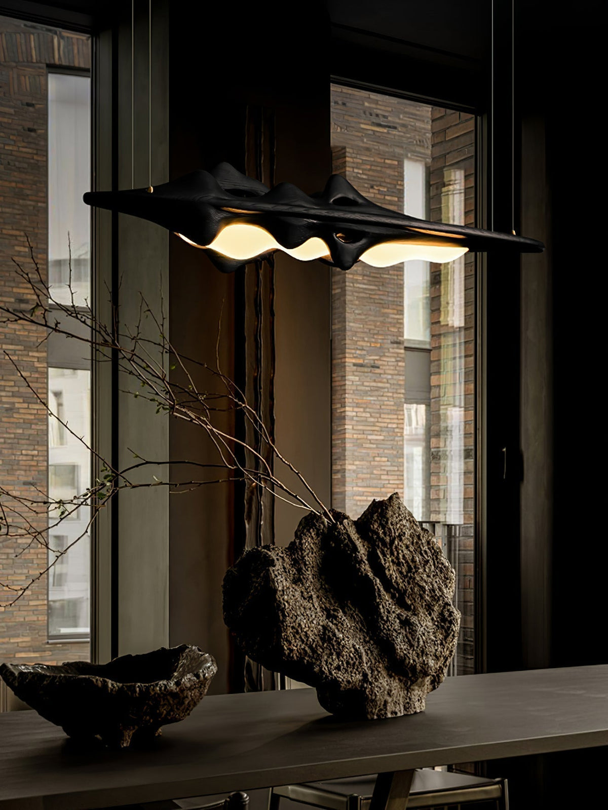 Ulsorira Lampe Suspendue en Bois Topographique - Neutralighting
