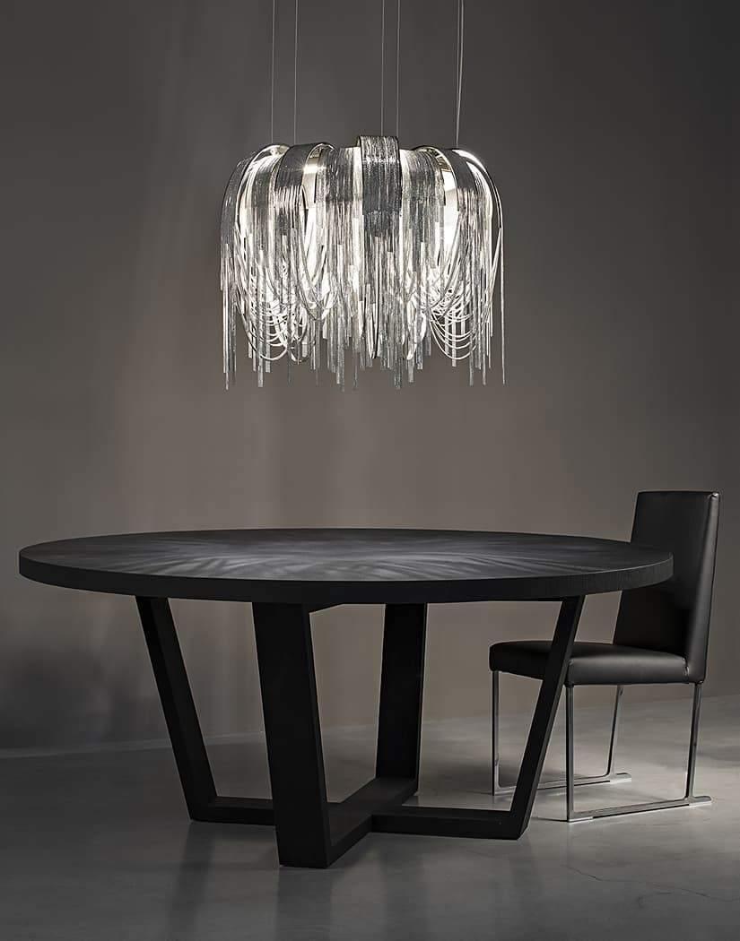 Lustra Lustre Superposé Chaîne Nickel Luxe - Neutralighting