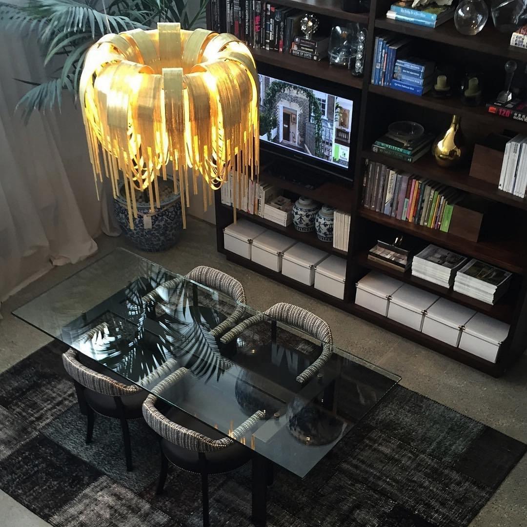 Lustra Lustre Superposé Chaîne Nickel Luxe - Neutralighting