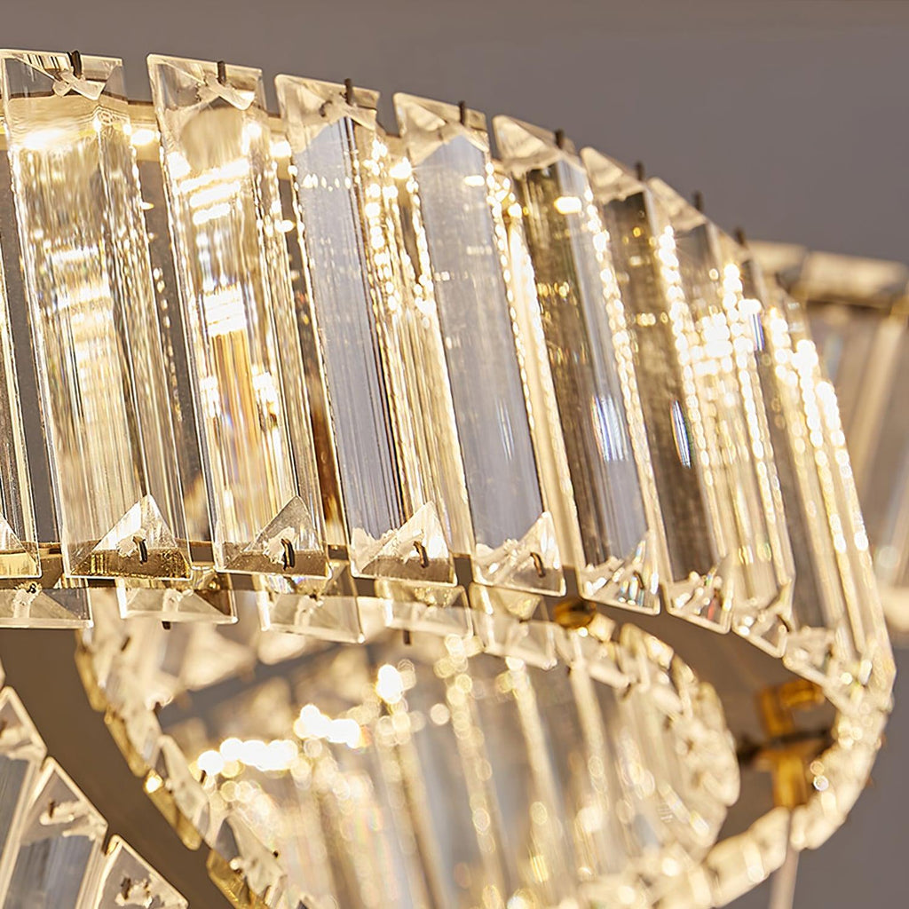 Lustra Chandelier Spiral en Cristal Doré Glam - Neutralighting