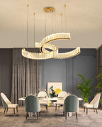 Lustra Chandelier Spiral en Cristal Doré Glam - Neutralighting