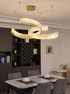 Lustra Chandelier Spiral en Cristal Doré Glam - Neutralighting