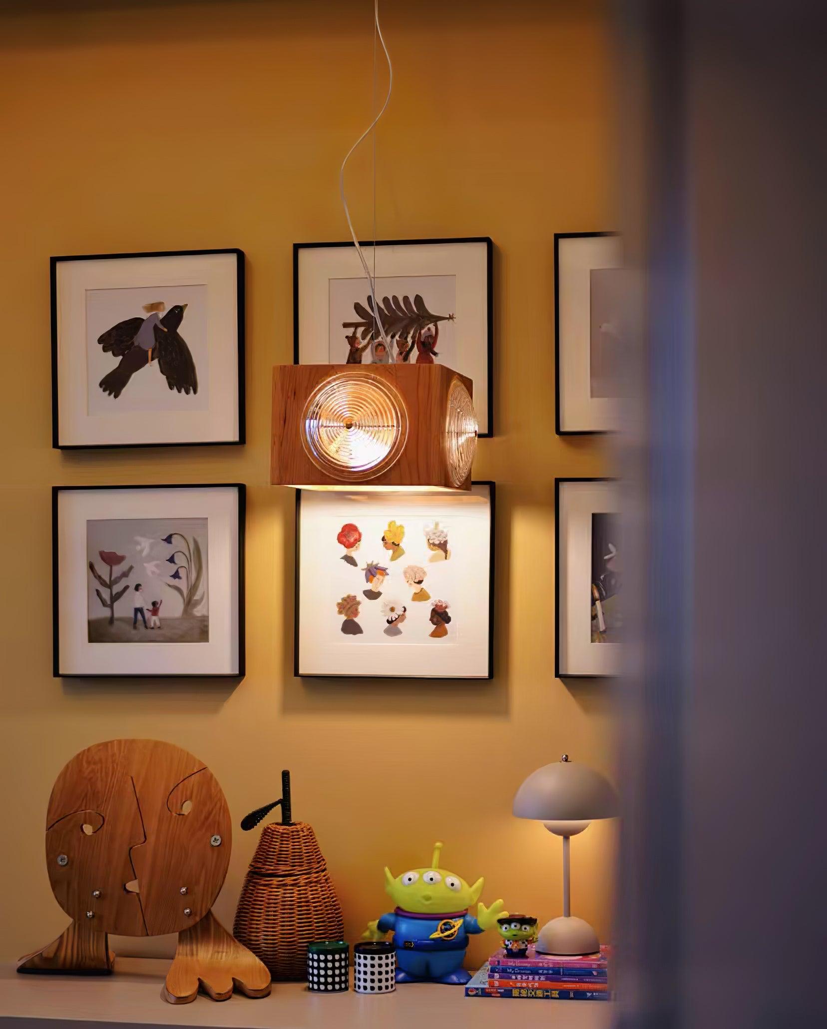 Allaeira Premium Nordic Art Bois Suspension - Neutralighting