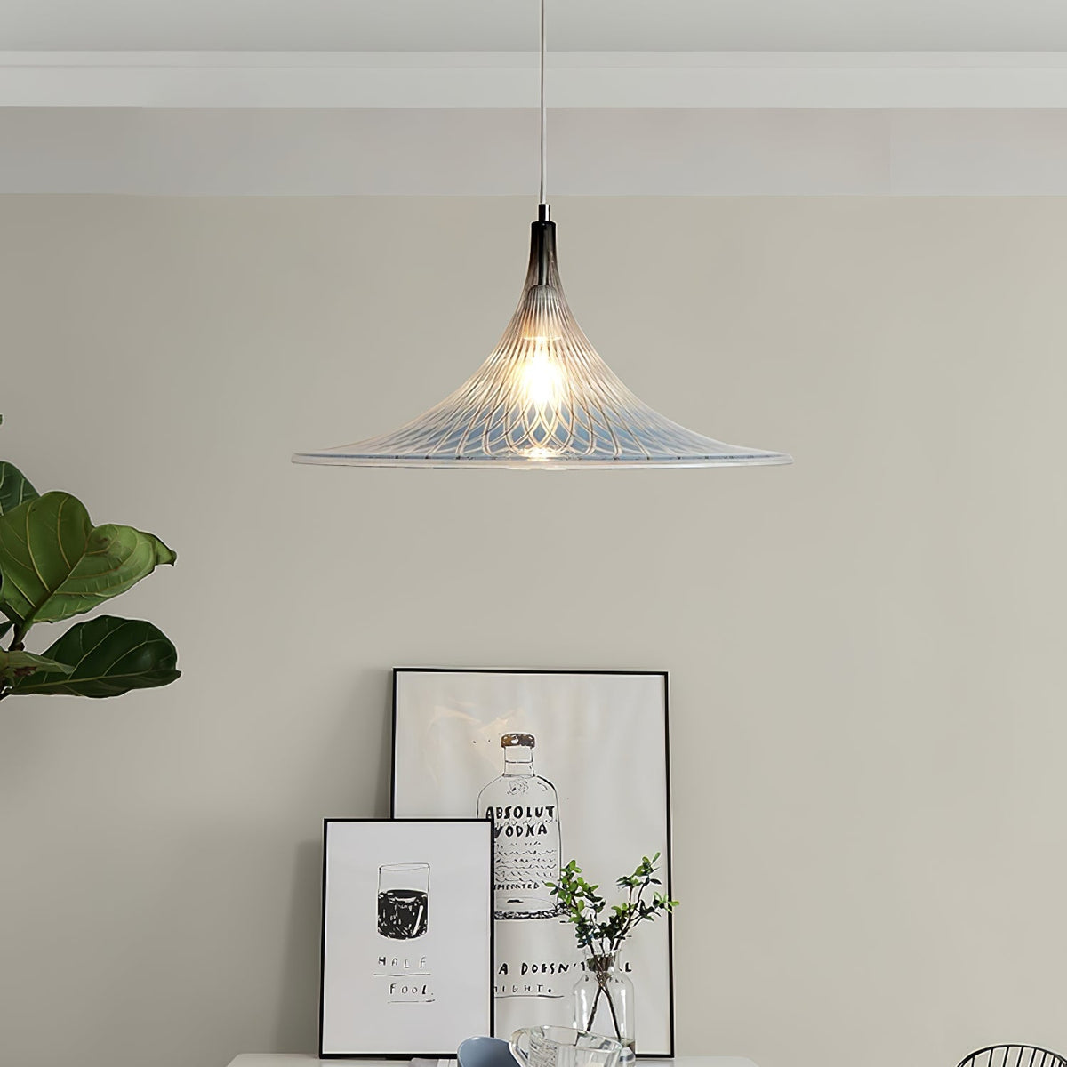 Calire Premium Nordic Art Pendentif Lumière - Neutralighting