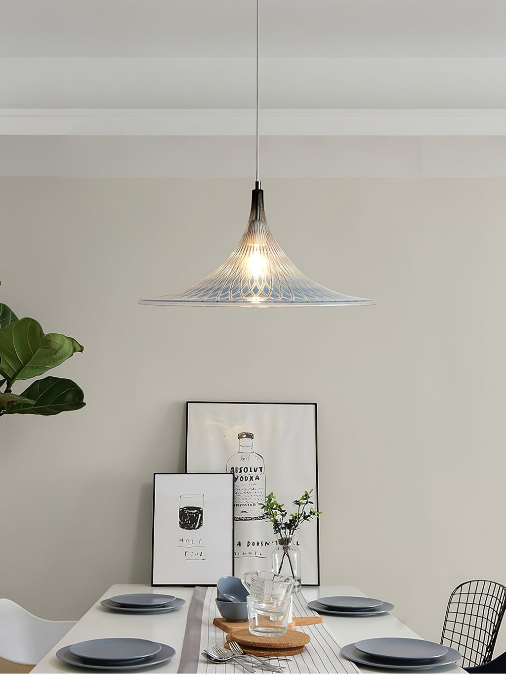 Calire Premium Nordic Art Pendentif Lumière - Neutralighting