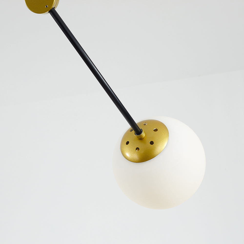 Valentina Plafonnier Linéaire Minimaliste, Metal, Or, Salon - Neutralighting