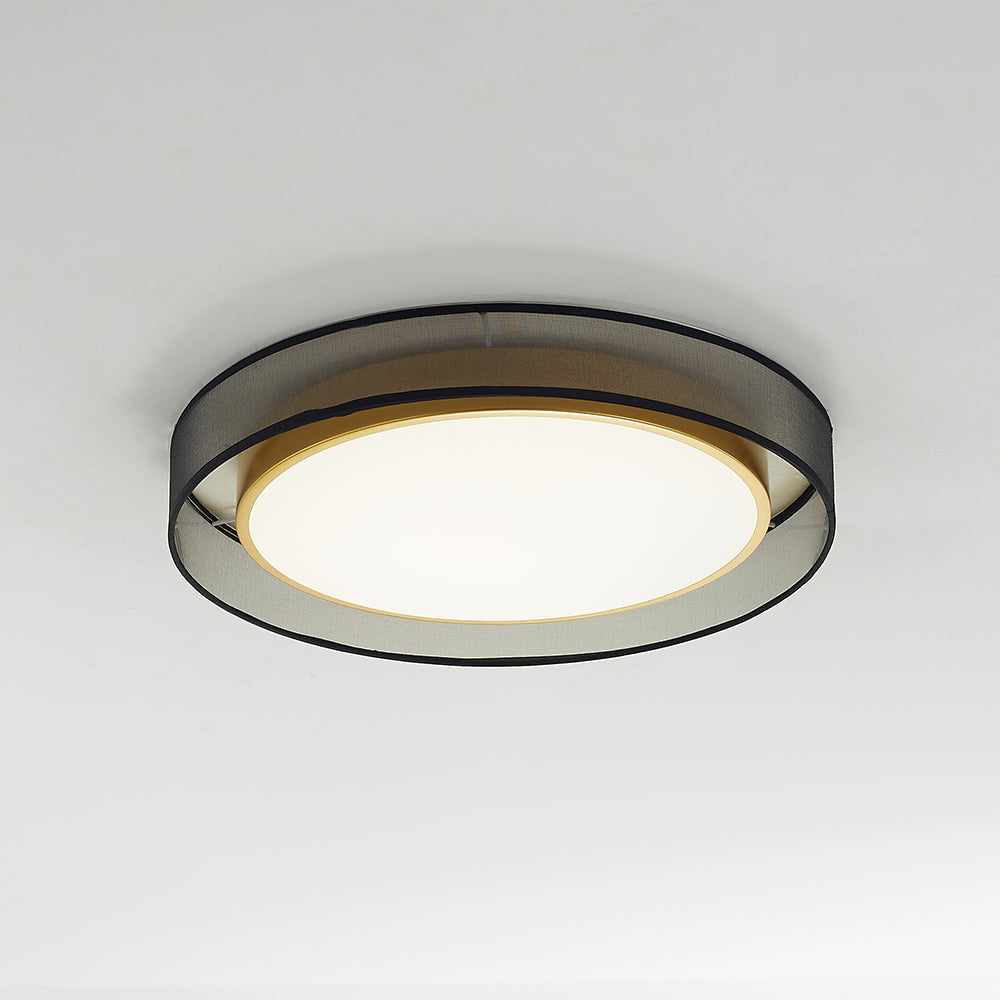 Arisha Plafonnier Rond Moderne, Métal/Acrylique, Doré, Salon - Neutralighting