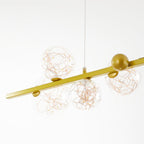 Valentina Suspension Boule Moderne, Métal/Verre, Doré/Noir, Salon - Neutralighting