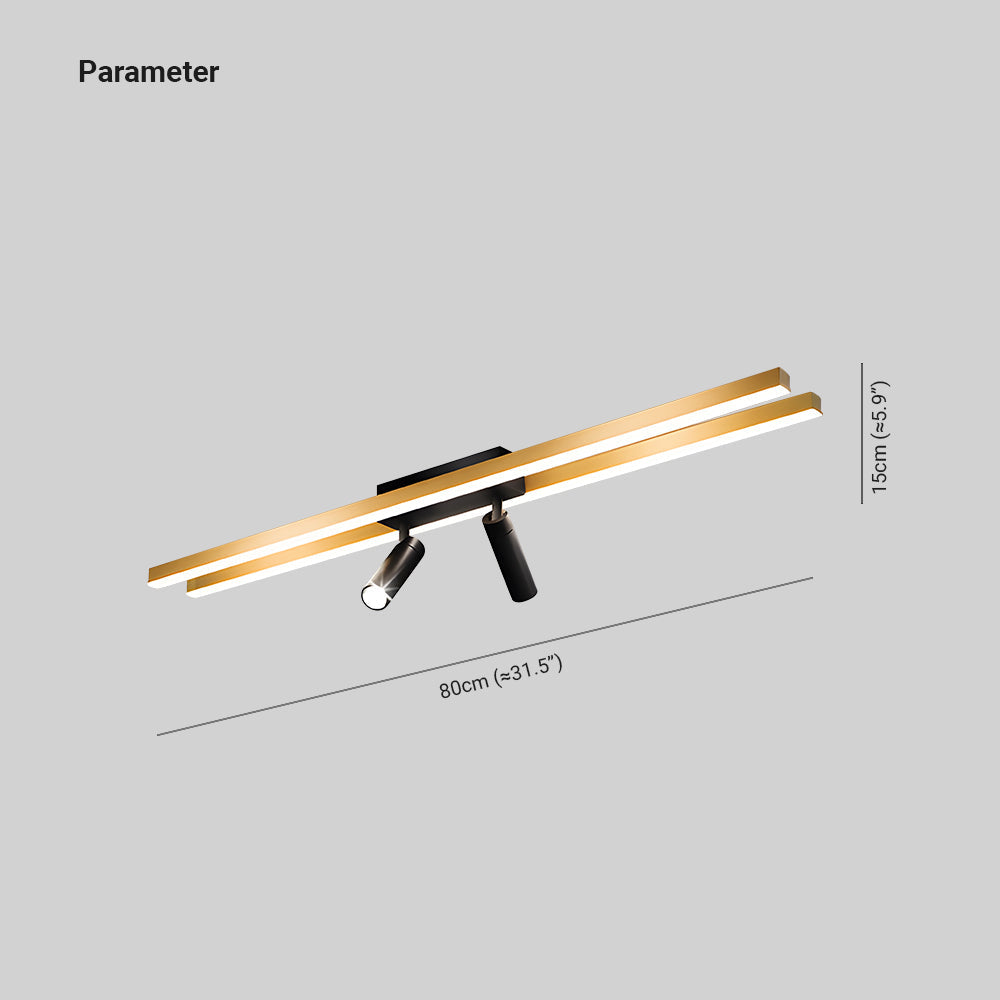 Aim Plafonnier Cylindre Moderne, Métal/Gel de Silice, Doré, Salle à Manger - Neutralighting