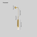 Ray Applique Murale LED Moderne Métal/Acrylique Noir/Or Chambre - Neutralighting