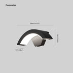 Elvon Applique Murale Capteur étanche Arc Modern Noir. Extérieur - Neutralighting