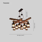 Epoch Industriel LED Classique Lustre Bois Métal Verre Salon/Bar - Neutralighting