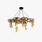 Arisha Industriel LED Lustre Noir Métal Saule Bar/Salon - Neutralighting
