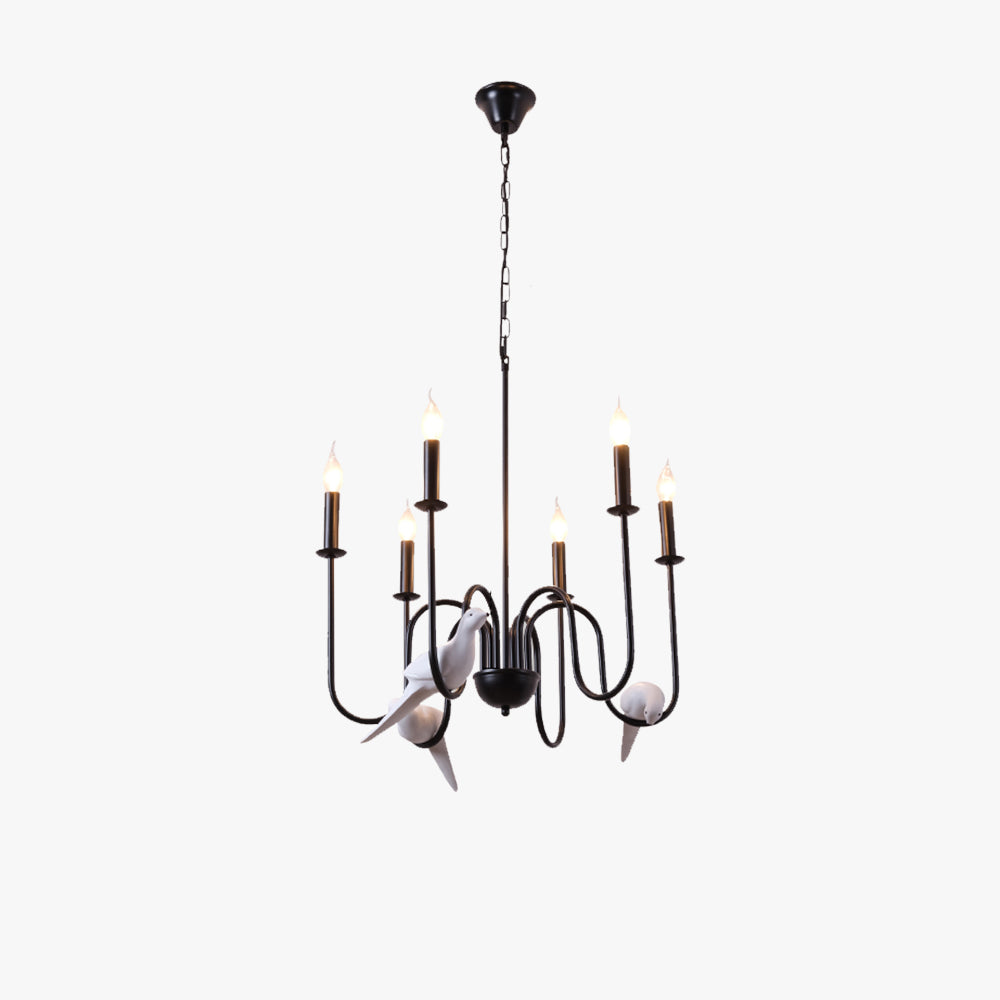 Silva Vintage Lustre Noir Métal Chambre À Coucher/Café/Salon - Neutralighting