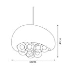 Khmara Bola Lampe Suspendue Bulle Organique - Neutralighting