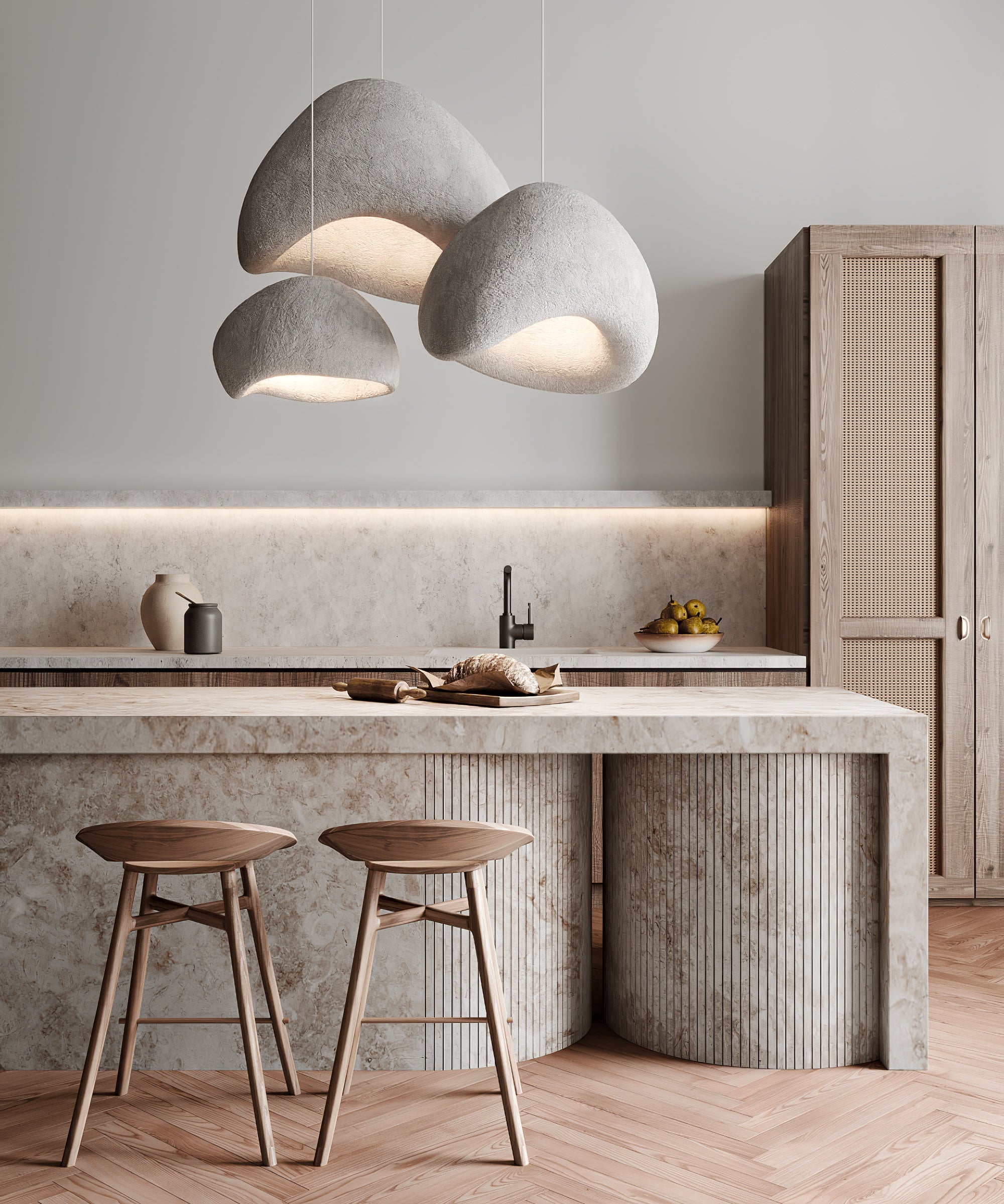 Lustra Chandelier Combinaison Rugueuse Wabi-Sabi - Neutralighting