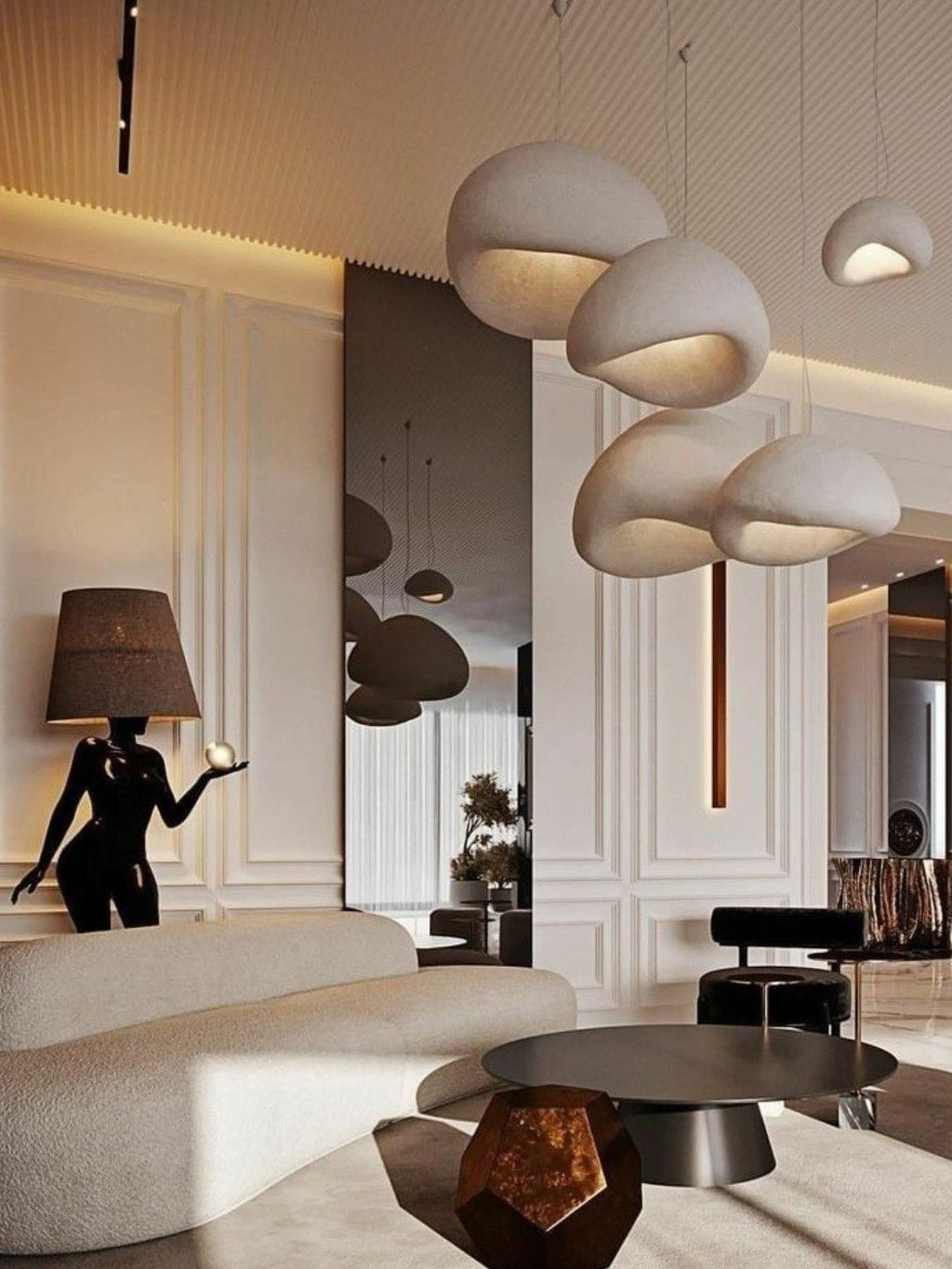 Lustra Chandelier Combinaison Rugueuse Wabi-Sabi - Neutralighting
